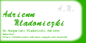 adrienn mladoniczki business card